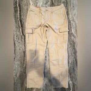 NWT LL Bean 505581 Perfect Fit Woman’s Cargo Pants. 12P. Tan.